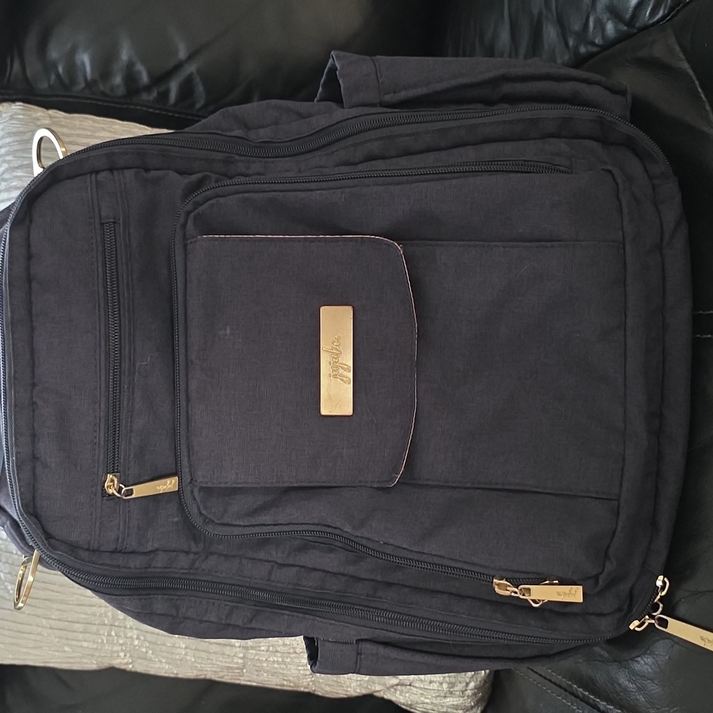 Ju-Ju-Be Be Right Back Unisex Travel Backpack Diaper Indigo Dark Blue
